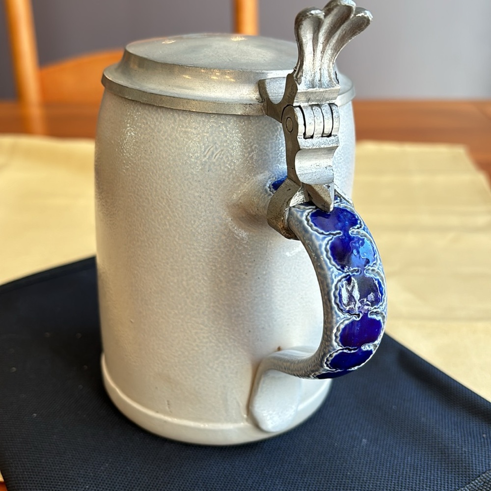 Vintage ECHT Salzglasiert made in Germany stoneware glazed beer stein
